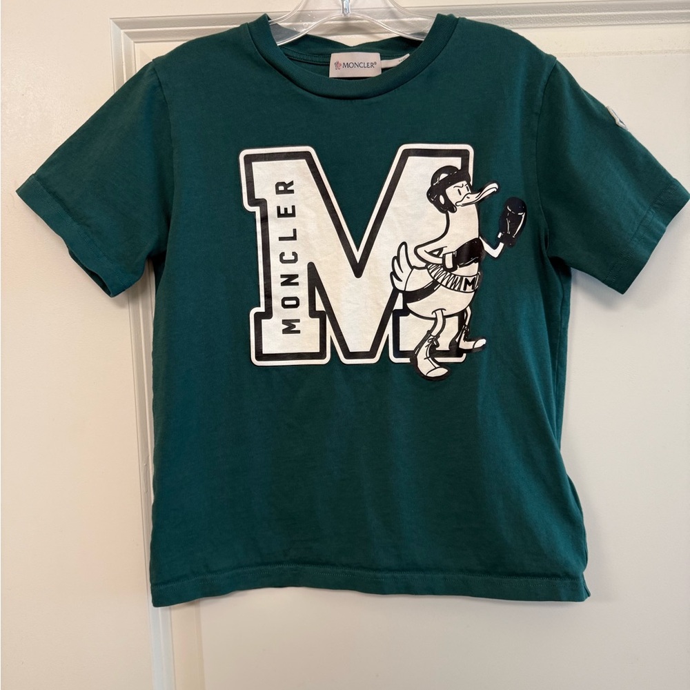 Moncler Kids Teal Graphic Tee